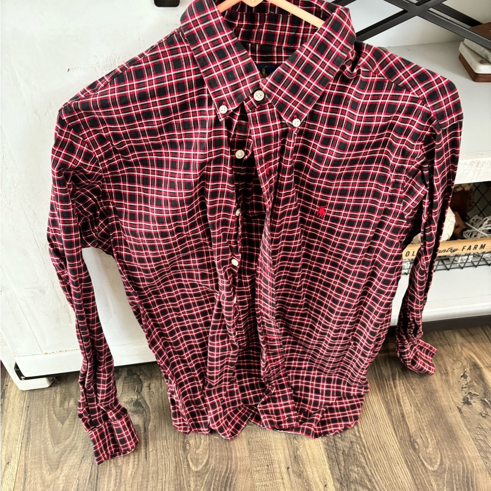 Polo long sleeve button up